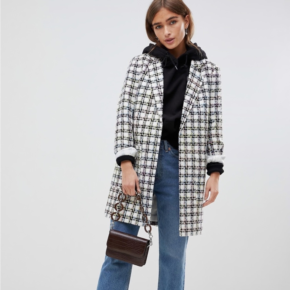 ASOS// ASOS Design Petite Slim Boucle Coat